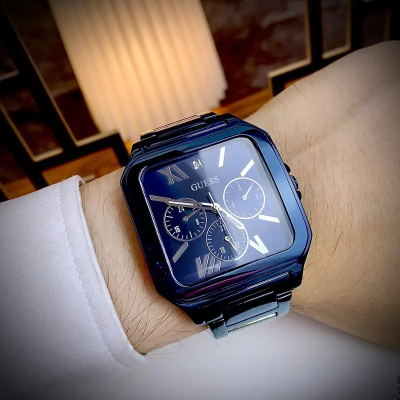 Guess Integrity Blue Trendy Multi-function Men’s Watch- GW0631G3